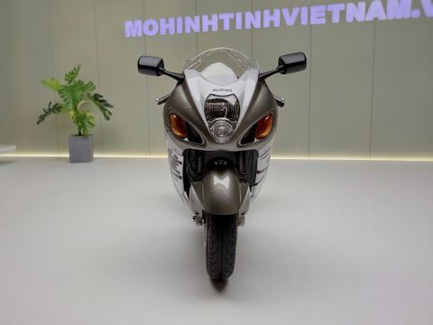  XE MÔ HÌNH MÔ TÔ SUZUKI GSX1300R SILVER,TỶ LỆ 1/12 LCD MODEL 
