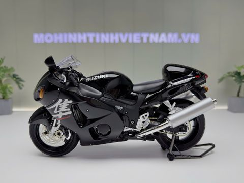  XE MÔ HÌNH MÔ TÔ SUZUKI GSX1300R BLACK,TỶ LỆ 1/12 LCD MODEL 