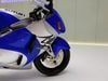 XE MÔ HÌNH SUZUKI GSX1300R SILVER/BLUE,TỶ LỆ 1/12 LCD MODEL