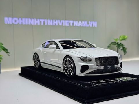  XE MÔ HÌNH BENTLEY CONTINENTAL GTS PEAR WHITE,TỶ LỆ 1/18 HENSON HEAVEN 