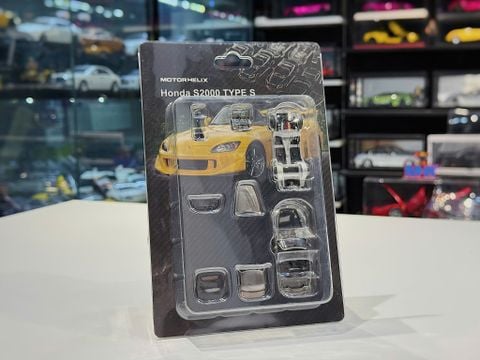  XE MÔ HÌNH HONDA S2000 TYPE S GREY,TỶ LỆ 1/64 MOTORHELIX 
