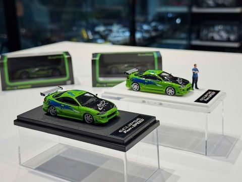  XE MÔ HÌNH MITSUBISHI ECLIPSE X FIGURE,TỶ LỆ 1/64 FAST & SPEED 