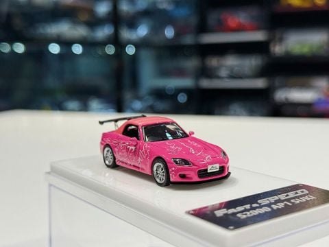  XE MÔ HÌNH HONDA S2000 AP1 SUKI PINK,TỶ LỆ 1/64 FAST & SPEED 