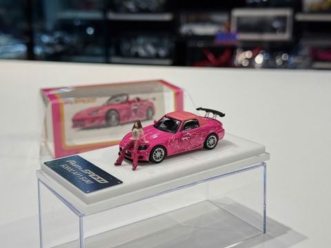  XE MÔ HÌNH HONDA S2000 AP1 SUKI PINK,TỶ LỆ 1/64 FAST & SPEED 