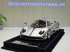 XE MÔ HÌNH PAGANI ZONDA CINQUE CHROME SILVER,TỶ LỆ 1/18 HENSON HEAVEN