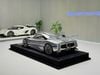 XE MÔ HÌNH PAGANI ZONDA CINQUE CHROME SILVER,TỶ LỆ 1/18 HENSON HEAVEN
