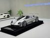 XE MÔ HÌNH PAGANI ZONDA CINQUE CHROME SILVER,TỶ LỆ 1/18 HENSON HEAVEN