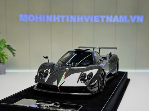  XE MÔ HÌNH PAGANI ZONDA CINQUE CARBON FIBER,TỶ LỆ 1/18 HENSON HEAVEN 