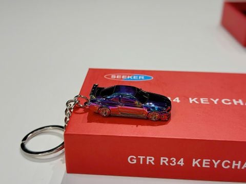  MÓC KHÓA MÔ HÌNH XE NISSAN R34 SKYLINE 