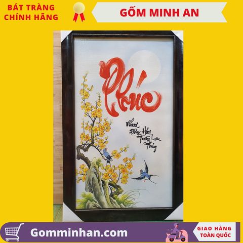 Cách trang trí nhà cửa bằng tranh đĩa sứ vẽ vàng cao cấp
