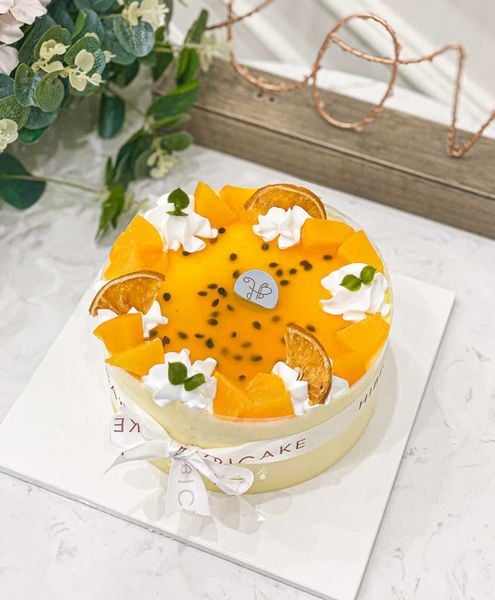  Mousse chanh leo cam đào 
