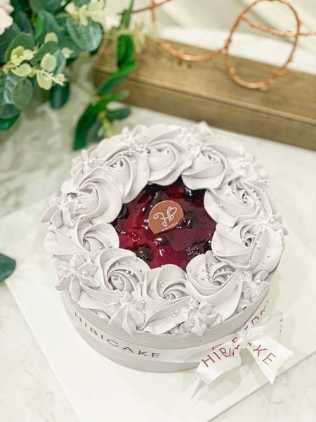  Mousse việt quất viền hoa 