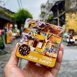  Trà Hoa Thảo Mộc Asian Sunset - Hộp Thiếc Vuông Màu Nước 50g 