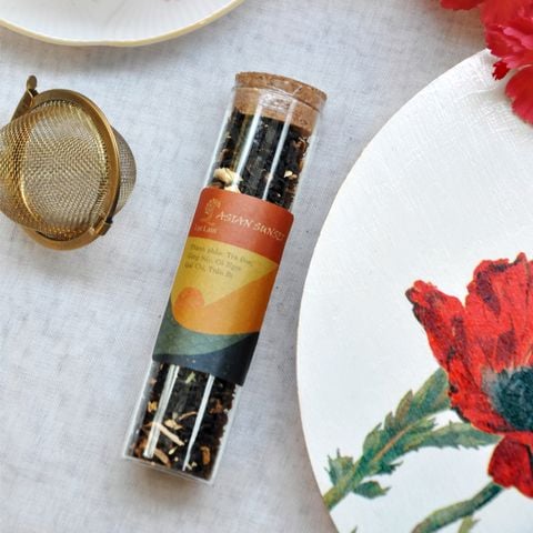  Trà Hoa Thảo Mộc Asian Sunset - Ống Thủy Tinh Nút Bần 15g 