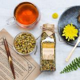  Trà Hoa Thảo Mộc Chamomile Fruitii - Chai thủy tinh vuông 