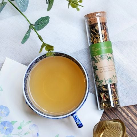  Trà Hoa Thảo Mộc Zen Relaxing - Ống Thủy Tinh Nút Bần 15g 