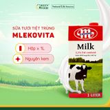 Hộp 1L - Sữa tươi nguyên kem Mlekovita Ba Lan 