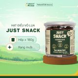  Hạt điều vỏ lụa rang muối Just Snack - 180g 