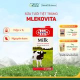  Sữa tươi nguyên kem Mlekovita Ba Lan - Hộp 1L 