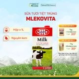  Sữa tươi nguyên kem Mlekovita từ Ba Lan - Thùng 12 hộp 1L 