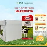  Sữa tươi nguyên kem Mlekovita từ Ba Lan - Thùng 12 hộp 1L 