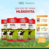 Sữa tươi nguyên kem Mlekovita từ Ba Lan - Thùng 12 hộp 1L 