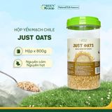  Yến mạch Chile Just Oats - nguyên cám nguyên hạt | hộp 800g 