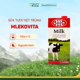  Sữa tươi nguyên kem Mlekovita từ Ba Lan - Thùng 12 hộp 1L 