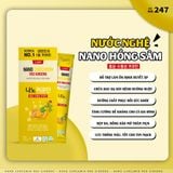  Nước Nghệ Nano Hồng Sâm CC247 Korea - Hộp 10 gói 