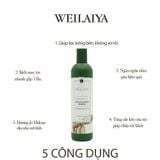  Dầu Gội Xả Gừng Tươi Weilaiya Kích Thích Mọc Tóc Mượt Tóc Giảm Gãy Rụng 400ml + 250ml 