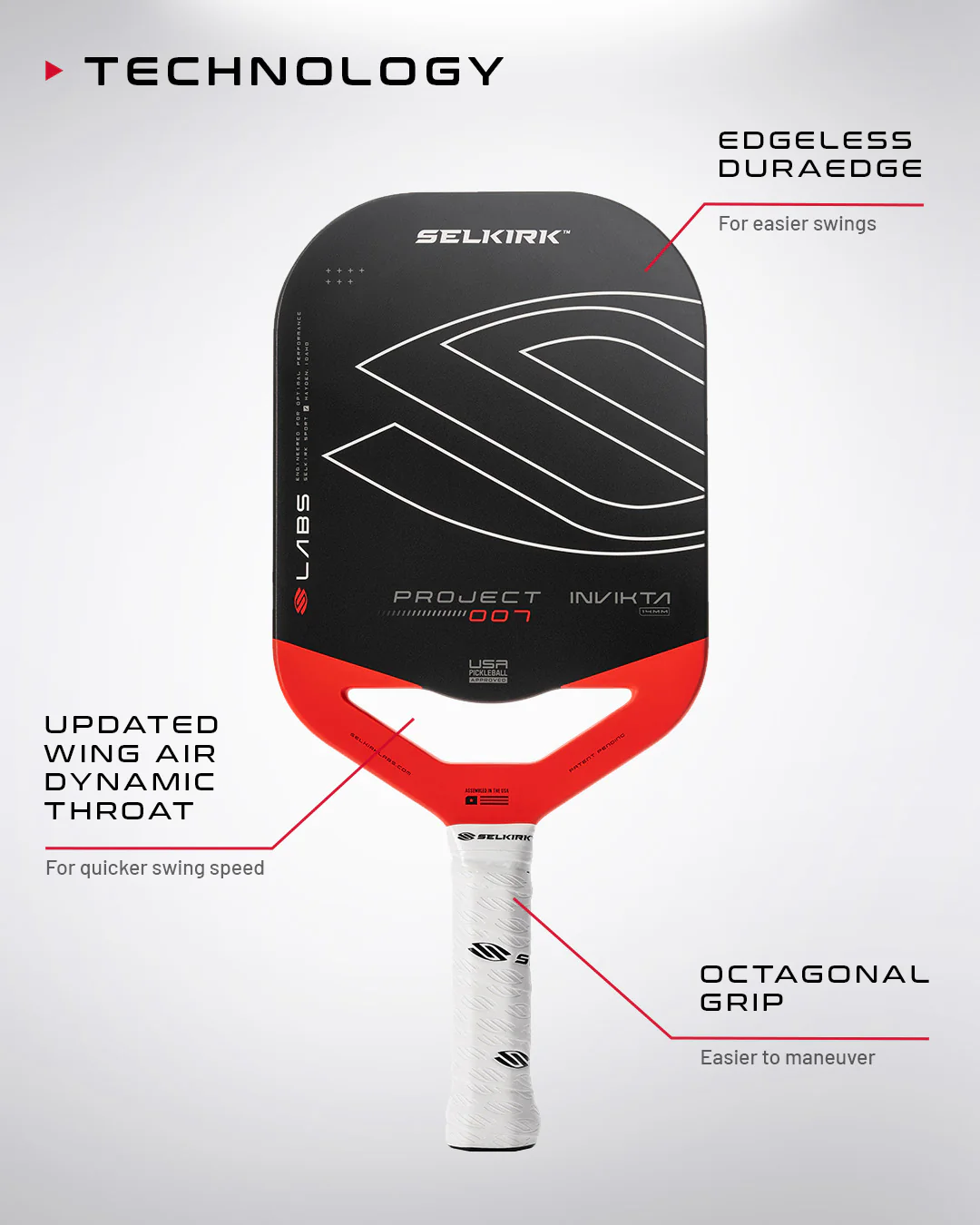 Vợt pickleball Selkirk LABS Project 007