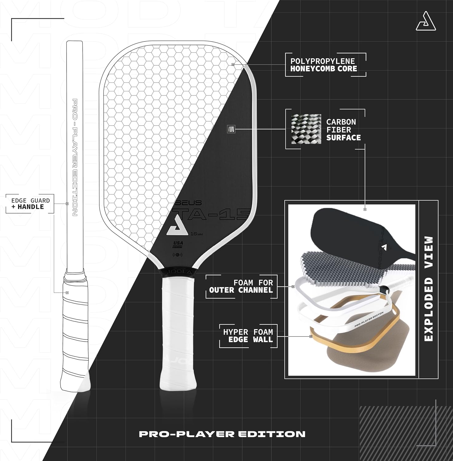 Vợt PickleBall Joola Mod TA-15 - 14mm