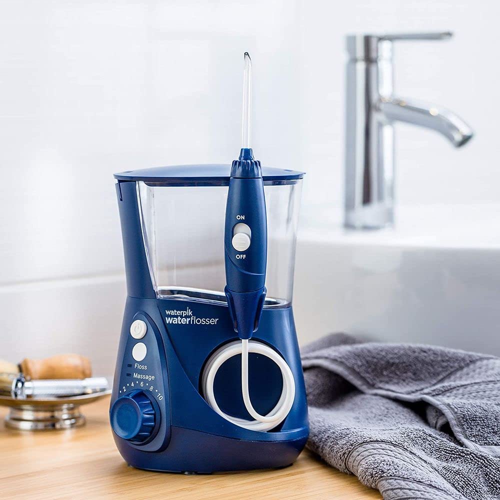 Máy tăm nước Waterpik Ultra Professional WP-663EU - Màu xanh (7 đầu tăm)