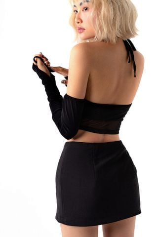  Áo croptop nữ tay dài | MINA TOP - CLÉLIE 