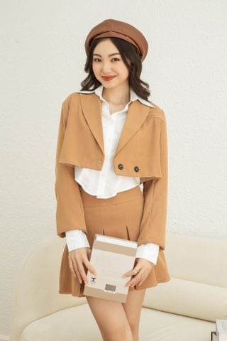  Chân váy tennis ngắn họa tiết caro/trơn - VÁY KIKO SKIRT - CLÉLIE 