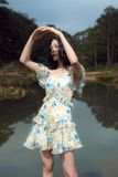  CLÉLIE Đầm xoè ngắn trễ vai JONA DRESS 