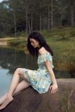  CLÉLIE Đầm xoè ngắn trễ vai JONA DRESS 