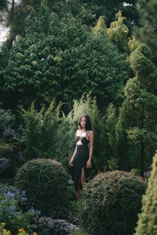  CLÉLIE Đầm body 2 dây xẻ tà trơn CAMI DRESS 