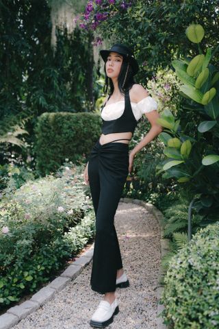  CLÉLIE Quần ống rộng nhún rút dây MARIS PANT 