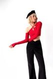  CLÉLIE Áo croptop nữ tay dài COMO TOP 