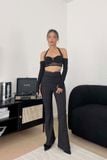  CLÉLIE Áo croptop nữ tay dài MINA TOP 
