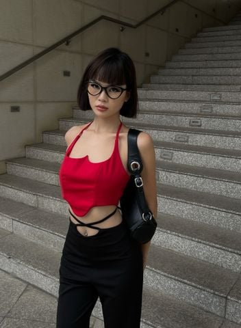 CLÉLIE Áo croptop cổ yếm ELIP TOP 