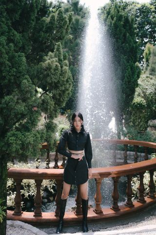  CLÉLIE Set áo sơmi tay phồng và chân váy ôm OLIVIA SET 
