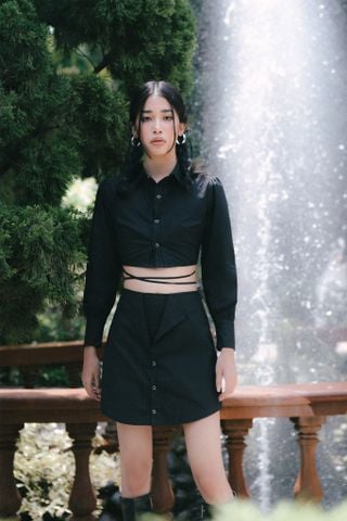  CLÉLIE Set áo sơmi tay phồng và chân váy ôm OLIVIA SET 
