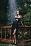  CLÉLIE Đầm body 2 dây xẻ tà trơn CAMI DRESS 