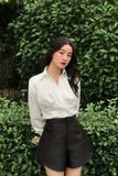  Áo sơ mi nữ tay dài họa tiết trơn - LAURA SHIRT 