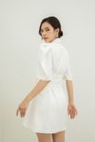  Đầm nữ cotton tay lỡ họa tiết trơn - CRYSTAL DRESS - CLÉLIE 