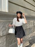  Chân váy giả quần kaki họa tiết túi trơn - LENA BEIGE SKIRT 