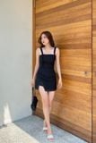  CLÉLIE Set áo hai dây croptop và chân váy ngắn xẻ tà  GAGO SET 
