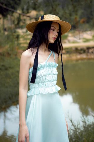  CLÉLIE Đầm dài 2 dây chéo KATTA DRESS 